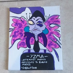 Yzma mug shot painting